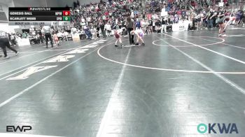 75 lbs Consolation - Eralynn Slaton, Bristow Elementary Wrestling Club vs Audrey Lemings, Eufaula Ironheads Wrestling Club