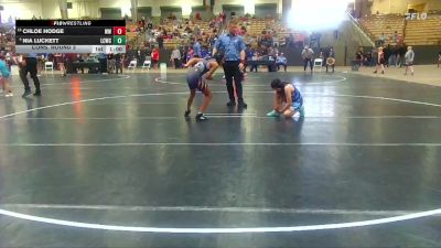 91 lbs Cons. Round 3 - Nia Luckett, Lawrence Co Wrestling Club vs Chloe Hodge, Wildcats Wrestling