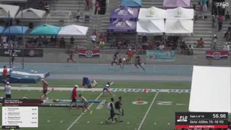 2026 AAU Junior Olympic Games - Youth Girls' 400m, Semi-Finals 5 - Age 15-16