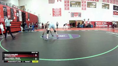 132 lbs Round 2 - Rocco Mauro, Archbishop Alter vs Braydden Crum, Western Reserve Academy