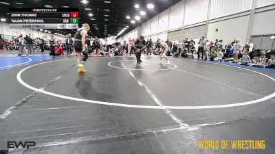 90 lbs Semifinal - JOHN THOMAS, Team Speed vs Talon Peterpaul, RAW Wrestling Club 9U
