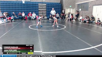 46/50 Cons. Round 3 - Oden Koellner, Mountain Man Wrestling Club vs Connor Barajas, Mountain Man Wrestling Club