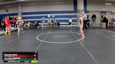 72 lbs Round 5 (8 Team) - Ryland Ambrose, AACO Allstars vs William Diksa, MD Maniacs