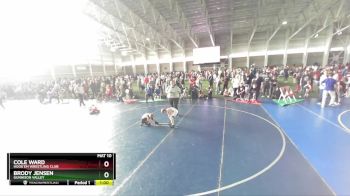 61 lbs Cons. Round 1 - Brody Jensen, Gunnison Valley vs Cole Ward, Hook`Em Wrestling Club