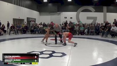 105 lbs Semis & 1st Wrestleback (8 Team) - Gregory Burkes, Westshore vs Colton Benwell, Missouri Gold