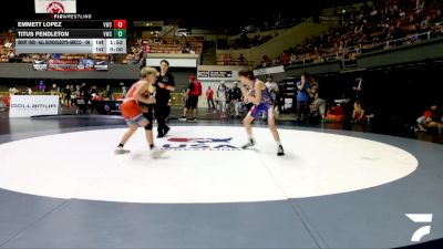 Cons. Semis - Emmett Lopez, Vacaville Wrestling Club vs Titus Pendleton, Vacaville Wrestling Club