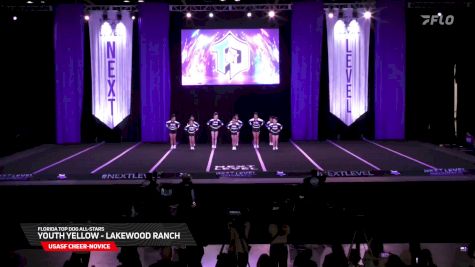 Florida Top Dog All-Stars - Youth Yellow - Lakewood Ranch [2025 USASF Cheer-Novice] 2025 Next Level Nationals