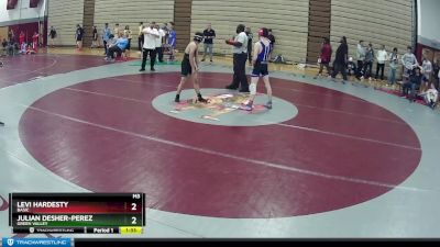 126 lbs Quarterfinal - Levi Hardesty, Basic vs Julian Desher-Perez, Green Valley