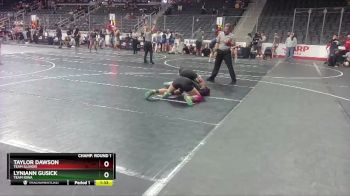 132 lbs Quarterfinal - Taylor Dawson, Team Illinois vs Lyniann Gusick, Team Iowa