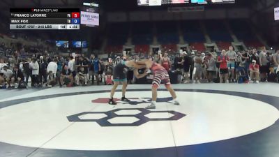 215 lbs Champ. Rd Of 64 - Franco Latorre, Pennsylvania vs Max Fox, Tennessee