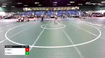 120 lbs Consolation - Alexander (AJ) Rallo, MO vs Braden Potts, OK