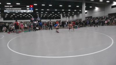 155 lbs Champ. Rd Of 16 - Paige Jox, South Hills Wrestling Academy vs Leolyn Karnowski, Wamego Wrestling Club