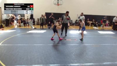 65 lbs Round 2 - Brayden Beshures, West Wateree Wrestling Club vs Roxanna Hannah, LA Elite Wrestling
