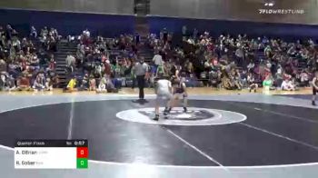 80 lbs Quarterfinal - Aiden OBrien, Lumpkin County Park And Rec vs Reid Gober, Roundtree Wrestling Academy