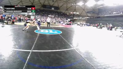 Boys 3A 126 lbs Cons. Round 2 - Dogush Muradov, Kent Meridian vs Zach Ong, Bellevue