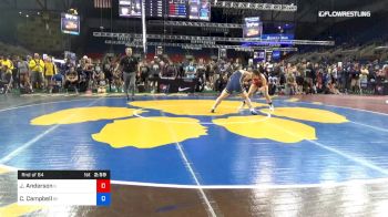 122 lbs Rnd Of 64 - Josephine Anderson, Illinois vs Cailin Campbell, Indiana