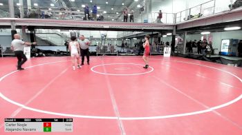 120A lbs Quarterfinal - Carter Nogle, Headhunters Wc vs Alejandro Navarro, Sunkist Kids Monster Garage