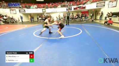 61 lbs Quarterfinal - Anthony Wardlow, Heat vs Cole Schiltz, Verdigris Youth Wrestling