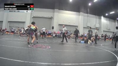 136 lbs Cons. Semi - Isaiah Dover, Mighty Warriors Wrestling vs Tony Williams, MBCRD Youth Wrestling Club