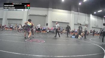 136 lbs Cons. Semi - Isaiah Dover, Mighty Warriors Wrestling vs Tony Williams, MBCRD Youth Wrestling Club