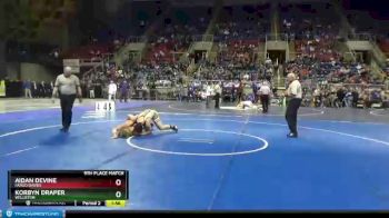 182 lbs 5th Place Match - Aidan Devine, Fargo Davies vs Korbyn Draper, Williston