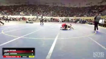 6A-165 lbs Quarterfinal - Jacen Jackson, Mustang vs Jakeb Snyder, Bixby