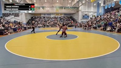 190 lbs 3rd Place Match - Brian Seward, Milford Senior vs Israel Russell, Polytech