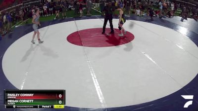 110 lbs Round 2 - Paisley Conway, Oregon vs Megan Cornett, Alaska