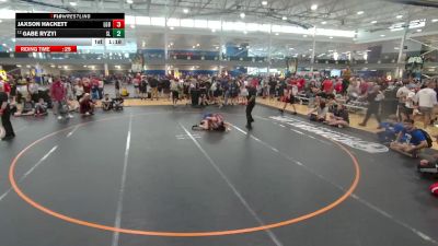 106 lbs Champ. Round 2 - Jaxson Hackett, Lake Gibson Braves vs Gabe Ryzyi, Unattached