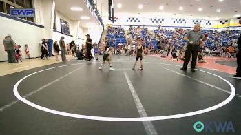 40 lbs Quarterfinal - Waylon Pearson, Barnsdall Youth Wrestling vs Finlee Bowman, Team Tulsa Wrestling Club