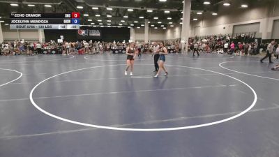 130 lbs 5th Place Match - Echo Cranor, Spartan Mat Club vs Jocelynn Mendoza, Gilroy High School Wrestling