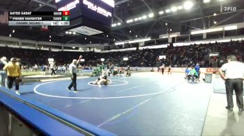 150 lbs Champ. Round 1 - Sayed Sadat, Kent Meridian vs Fisher Vaughter, Tumwater