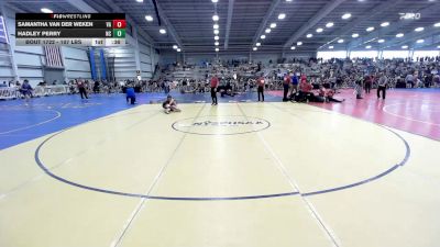 107 lbs Consi Of 32 #2 - Samantha Van Der Weken, VA vs Hadley Perry, NC