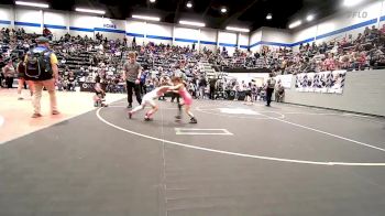 43-46 lbs Rr Rnd 1 - Anna Orso, Sulphur Youth Wrestling Club vs Jo Thigpen (43), Choctaw Ironman Youth Wrestling