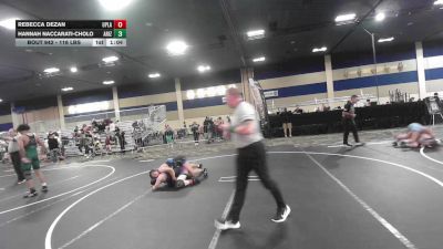 116 lbs Quarterfinal - Rebecca Dezan, Upland Hs vs Hannah Naccarati-Cholo, Arizona Girls Wrestling