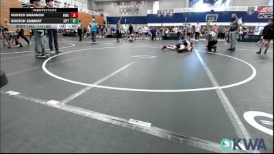 110 lbs Quarterfinal - Hunter Brannon, Noble Takedown Club vs Boston Emmert, Standfast
