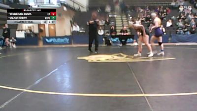 145 lbs Quarterfinal - Mckenzie Cook, Eureka vs Cadie Percy, Wisconsin Stevens Point