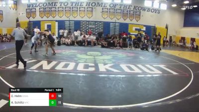 138 lbs Round 5 (8 Team) - Cael Helm, SOWA /HWC vs Austin Schiltz, Naperville Central