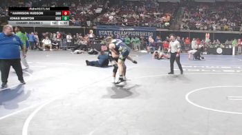 D 2 165 lbs Champ. Round 1 - Jonas Newton, Kenner Discovery Health Science vs Harrison Hudson, Sam Houston