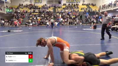 152 lbs 7th Place - Billy Tyler, Brentsville-VA vs Beau Lewis, Great Bridge-VA