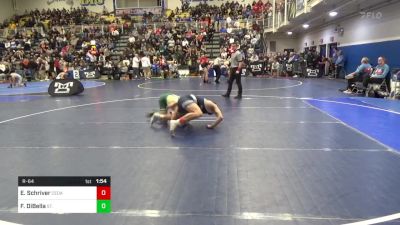 160 lbs R-64 - Erik Schriver, Cedar Cliff vs Frank DiBella, St. Joseph Regional-NJ