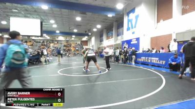 285 lbs Champ. Round 3 - Peter Fulgentes, Royal vs Avery Barner, Dana Hills