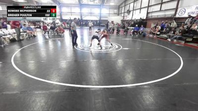 106 lbs Round 5 (8 Team) - Bridger Poulton, Fremont vs Bowdee McPherson, Juab B