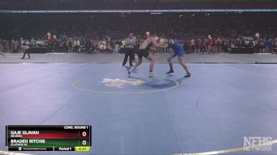 D3-190 lbs Cons. Round 1 - Braden Ritchie, Gladwin HS vs Gaje Glavan, Belding