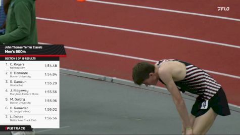 Men's 800m, Finals 7