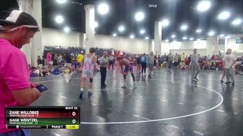 157 lbs Round 6 (8 Team) - Zane Willobee, Team Michigan Blue vs Gage Wentzel, Team Nauman Pink