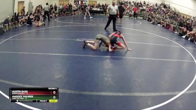 75 lbs Round 5 (6 Team) - Austin Bass, North Dakota 1 vs Maddex Maurer, Iowa USA Grey