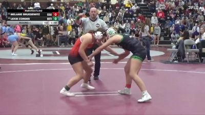 140 lbs Round 1 - Melanie Bruesewitz, Osage vs Lexie Cordes, New Hampton/Turkey Valley