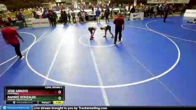 125 lbs Cons. Round 2 - Ramiro Gonzales, Madera Wrestling Club vs Jose Arroyo, California