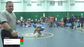 170 lbs Prelims - Kai Poux, Brooklyn Technical, Brooklyn, NY vs Persian Singh, North Rose-Wolcott Central Schools